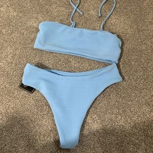 Blue bikini